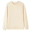 Directo del fabricante, nueva sudadera gruesa de peso pesado 320G de color sólido para niños y niñas, top de cuello redondo y manga larga