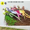 Decoración de aves, plumas de espuma, paloma voladora, loro, cuervo, oropéndola, búho, gorrión, plato, juego de pájaros falsos