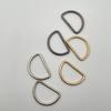 Fábrica de atacado metal D-shaped cintura fivela cauda clipe acessórios 3cm cinto fivela três peças liga semicírculo pino fivela