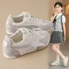 Novos Tênis Forrest Gump Primavera/Outono 2026 Cadarço Respirável Couro Casual Feminino Tênis de Corrida ao Ar Livre Estilo Coreano Flats