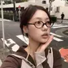 Monturas de Gafas Estilo Jingwei Zhang Yuanying, Gafas Planas Ovaladas Estilo Nerd, Gafas Lisas Estilo Coreano Retro de Montura Pequeña