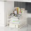 Organizador de archivos para debajo del escritorio, estante de almacenamiento vertical para documentos y archivos A4 para estaciones de trabajo de oficina, gabinete de almacenamiento de oficina vertical