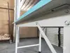 Mesa para máquina de coser de fábrica de ropa, banco de trabajo pequeño, mesa de planchar, mesa apilable, mesa de inspección, mesa de verificación de mercancías, mesa de colocación de tela