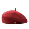 Boina Elegante de Lana Nueva Otoño/Invierno 2026 para Mujer, Moderna y Versátil, Sombrero de Artista Adelgazante