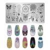 Fabricantes de Estilo Japonés Transfronterizos Suministran Tableros de Estampado para Uñas de Acero Inoxidable Plantillas de Transferencia para Impresión Pintada DIY Creatividad al por Mayor