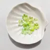 Nuevo Estilo Flor de Cerezo Estampada en Oro con Bordes Dorados y Plateados 15 mm Pétalos Perlados de Dos Tonos Materiales Hechos a Mano para Bricolaje Accesorios para el Cabello de Estilo Antiguo Ramo
