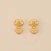 Cuentas de Zirconia Dorada Incrustada Estilo Antiguo Que Traen Fortuna Pulsera de Hilo Rojo DIY Collar Accesorios para Ropa Colgante Venta al por Mayor