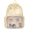 Nova Mochila Estilo Ins College Japonês para Alunos do Ensino Fundamental e Médio Bolsa Escolar Mochila Transparente Colorida Desenho Animado Fofa