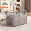Caixa de Armazenamento Transparente Extra Grande Espessada Doméstica Guarda-Roupa Roupas Plástico Caixa Reutilizável Organizador de Armazenamento de Brinquedos Caixa de Armazenamento