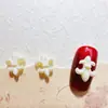 Acessórios Populares para Unhas Dopamina Chrome Hearts Novas Decorações Coloridas em Formato de Cruz para Unhas Acessórios de Resina DIY