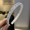 Diadema de Cristal de Verano Aro de Pedrería Transparente Barroca Corea del Sur Alto Nivel Transfronterizo Temperamento de Hada Accesorios para el Cabello Completos de Diamante