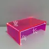 Lámina Acrílica de Color Doblado Forma de U Forma de L Forma Irregular Decorativo Bafle a Prueba de Polvo Exhibidor Doblado en Caliente
