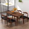 Mesa y Sillas de Comedor Escandinavas, Combinación de Alta Gama para el Hogar, Mesa Comercial Económica de Ocio Moderna Simple para Comida Rápida, Mesa Rectangular