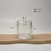 Copo de Vela com Tampa de Sino Dourado Criativo Vela Aromática Sem Fogo Vidro para Velas DIY Fragrância para Casa Castiçal Romântico Copo Vazio