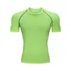 Camiseta Deportiva de Manga Corta de Secado Rápido Capa Base para Correr Gimnasio Hombre Transpirable que Absorbe el Sudor Elástica Transpirable Secado Rápido Informal