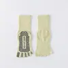 Calcetines de yoga de cinco dedos para mujer, calcetines antideslizantes profesionales para Pilates, calcetines de entrenamiento para otoño e invierno, deportes de interior y fitness, calcetines de dedos separados