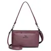 Nova Moda 2026 Bolsa Texturizada com Grande Capacidade, Bolsa de Ombro de Três Camadas, Bolsa de Mão Multiuso, Bolsa Quadrada Pequena de Ombro, Bolsa Transversal para Mulheres
