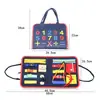 Materiales Educativos Montessori Personalizados Tablero de Actividades Bolso Cruzado Bolso de Mano Infantil Montessori Juguete de Entrenamiento Libro de Actividades