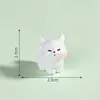 Fofa estatueta de cachorrinho cartoon, decoração DIY, acessório de cápsula surpresa, ornamento para carro ou mesa em miniatura