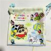 Bolsa Portátil Desenho Animado Infantil Estudante Bolsa de Compras Bolsa de Cosméticos Bolsa de Lavar Bolso com Cordão Bolsa para Material Escolar