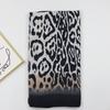 Estampa de Leopardo Sombrio Venda Direta da Fábrica Comércio Exterior Transfronteiriço Cachecol Longo Estampa de Leopardo Algodão e Linho Cachecol Feminino de Outono e Inverno para Aquecimento