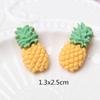 Novo tamanho pequeno simulação resina abacate abacaxi frutas DIY caso do telefone acessórios de decoração acessórios para crianças headwear