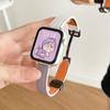 Para iwatchs9 correa de reloj s10 nueva s8 correa de reloj de cuero de apple s7s6 pulsera con hebilla magnética otoño e invierno