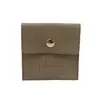 Directo de Fábrica Impermeable Cuero PU Cordón Collar de Dados Aretes Bolsa tipo Flip de Cuero Bolsa de Joyería PU