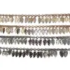 Folhas galvanizadas de celebridade destacam peça corrente de metal diy roupas sapatos bolsa cortina acessórios atacado