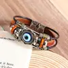 Pulsera Creativa de Moda para Hombre Pulsera Bohemio de Aleación Turquesa Diseño de Nicho Pulsera Retro