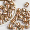 Dingyi 12mm Lua Fria Colorida Circo Contas Galvanizadas Acrílico Com Furo Contas Soltas Pulseira DIY Acessórios de Contas
