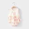 Ropa de una pieza sin mangas para bebé, estilo princesa Harper, para verano, de algodón puro, para niñas, con dibujos animados, para el hogar, ropa de escalada para niños de primavera y verano