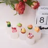 Juguete de Comida Helado Creativo de Fresa y Melón de Verano Decoración DIY Accesorios para Colgar Molde de Silicona para Coche