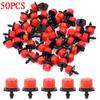 Gotejador vermelho ajustável de 8 furos 4/7 capilar Chapeuzinho Vermelho bico micro spray hortícola irrigação por gotejamento rega flores rega árvores frutíferas estufa