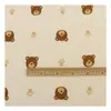 Tela de algodón con estampado de doble crepé con lunares y pequeños hongos para ropa infantil, absorbente del sudor, para toallas y bebés