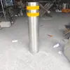 Columna de Advertencia de Poste de Carretera de Acero Inoxidable 304, Móvil y Desmontable, Pre-empotrado, Semiautomático, Anticolisión, Barrera Vial Eléctrica