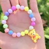 Pulseras de Colores con Cuentas y Varios Colgantes de Dibujos Animados para Niños, Accesorios de Alta Calidad y Exquisitos para Niñas, Regalos de Cumpleaños, Productos al por Mayor