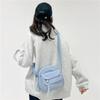 Comercio Exterior Pana 2026 Primavera Nueva Moda Color Sólido Bolsa de Tela Estilo Campus para Chicas Pequeña de Hombro Único Cruzada Moderna