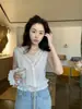 En stock y se envía inmediatamente, no hay devoluciones ni cambios por problemas que no sean de calidad. Colección de verano de liquidación de Dongdaemun, Corea, de tops de manga corta