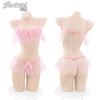 Ropa interior sexy Fei Mu al por mayor una generación de deseo puro para seducir uniforme sexy Traje strapless con abertura 7973