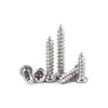 Tornillos Autorroscantes Cabeza Redonda Niquelados Acero al Carbono PA Phillips Cabeza de Panal Cola Puntiaguda Tornillos para Madera M1M2M4M5M6