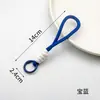 Novo cordão minimalista tecido à mão, pulseira com blocos de cor, acessório de chaveiro, cordão portátil, decoração de bolsa anti-perda