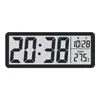 Relógio Simples de LCD Transfronteiriço, Relógio de Parede para Sala de Estar, Relógio com Display Multifuncional de Temperatura e Umidade, Venda Direta da Fábrica 801Tk