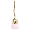 Pincel de Maquiagem Flor de Rosa, Cabo Floral Curvo para Blush em Pó Iluminador, Pincel Cosmético Decorativo