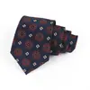 Nova Gravata Masculina Amarrada à Mão 8cm Poliéster Traje Formal de Negócios Gravata Retro de Alta Qualidade Gravata Personalizada para Homens