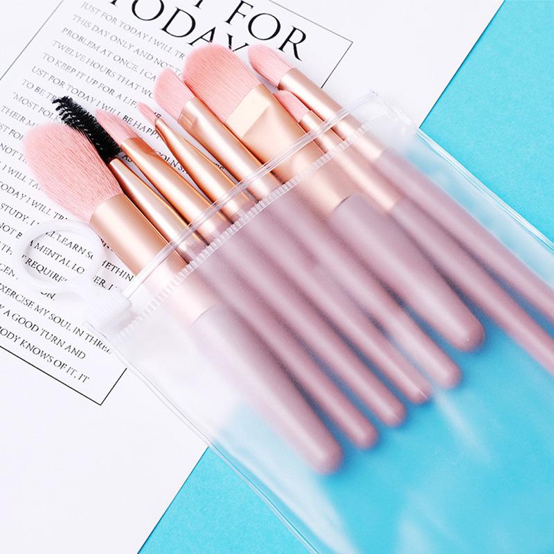 PVC8支化妆套刷粉色