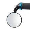 Espejo retrovisor para manillar de bicicleta, espejo convexo de gran angular ajustable universal para bicicletas y bicicletas de montaña, juego de dos
