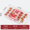Caja de Embalaje Desechable para Fresas Caja de Embalaje de Plástico Transparente para Frutas 15 Piezas 20 Piezas 24 Piezas 28 Piezas Fresa