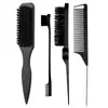 Comercio Exterior Transfronterizo Set de Peluquería Cuatro Piezas Cepillo para Barba Cepillo Alisador Cepillo para Cabeza de Aceite Peine Peine de Cola Puntiaguda Cepillo para Cejas Cabello Suelto