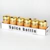 Set de Botellas Redondas de Vidrio para Condimentos Combinación de Varias Piezas Botella para Almacenar Condimentos de Cocina Tarro Doméstico a Prueba de Humedad